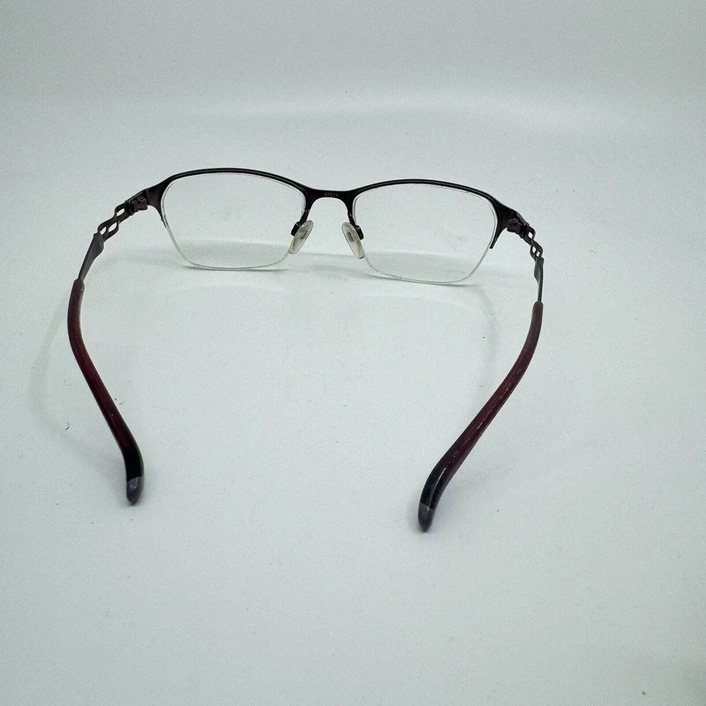 Charmant CH10604PU Eyeglasses Rectangular Red Half Rim Frame 51-17-135 H10160‎